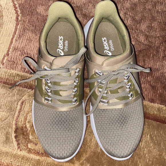 ASICS Ortholite olive green sneakers Sz 11 worn once - Picture 2 of 9